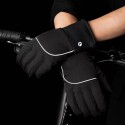 Touch Screen Gloves Riding Plus Velvet Warm Waterproof With Reflective Strip For Unisex from