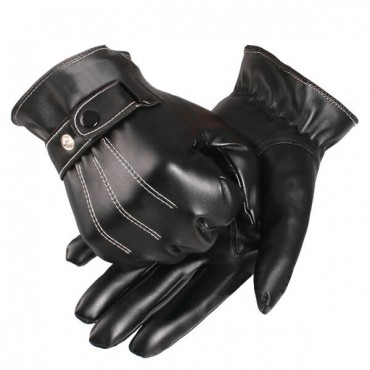 Touch Screen Gloves Winter Motorcycle Mens Driving Warm Luxurious