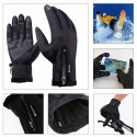 Touch Screen Gloves Winter Warm Windproof Waterproof Anti-slip Thermal Zipper