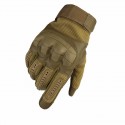 Touch Screen Military Tactical Airsoft Full Finger Gloves Hard Knuckle Outdoor 3 Colors