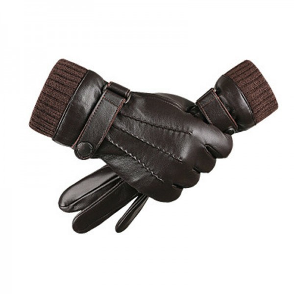 Touch Screen Sheepskin Gloves Waterproof Windproof Motorcycle Racing Full Finger Glove