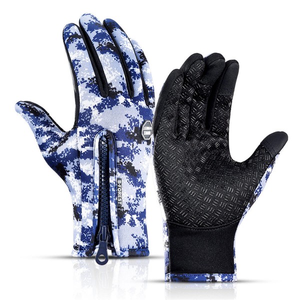 Touch Screen Waterproof Gloves Thick Warm Antiskid Winter Outdoor Sports Waterproof Camouflage