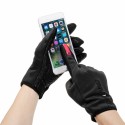 Touch Screen Waterproof Winter Thermal Warm Motorcycle Full Finger Fleece Lined Gloves