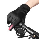 Touch Screen Waterproof Winter Thermal Warm Motorcycle Full Finger Fleece Lined Gloves