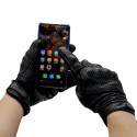 Motorcycle Full Finger Gloves Leather Off-Road Racing Outdoor Sport Touch Screen Driving Riding Gloves With Black