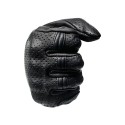 Motorcycle Full Finger Gloves Leather Off-Road Racing Outdoor Sport Touch Screen Driving Riding Gloves With Black