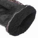 Warm Gloves Mittens Simulation Leather Full Fluff Windproof Motorcycle Cold Protection