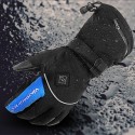 Heating Warm Gloves Five-Finger Temperature Adjustable Winter Outdoor Skiing Soft Waterproof