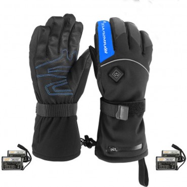 Heating Warm Gloves Five-Finger Temperature Adjustable Winter Outdoor Skiing Soft Waterproof