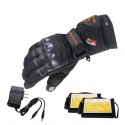 Motorcycle Touch Screen Heated Gloves Racing Bicycle Ski Winter Waterproof Sports Electric battery Heating 3 Levels Control