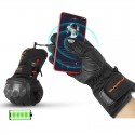 Motorcycle Touch Screen Heated Gloves Racing Bicycle Ski Winter Waterproof Sports Electric battery Heating 3 Levels Control