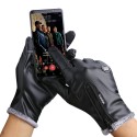 Waterproof Touch Screen Gloves Windproof PU Leather Winter Warm Fashion Unisex Fleece For Outdoor Sports Riding Bicycle Motorcycle Skiing Hiking