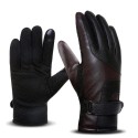 Waterproof Warm Leather Gloves Motorcycle Safety Sport Touch Screen Gloves Men Female