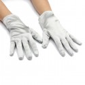 Wedding Evening Prom Etiquette Wrist Magic Gloves Riding Cylcing Mountain Bike Gold Silver