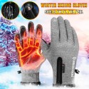 Winter Thermal Gloves Touch Screen Soft Waterproof Windproof Cycle Men Women Motorcycle Pair