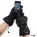 Women Men Electric Battery Heated Gloves Touchscreen Waterproof For Motorcycle Riding Skiing Winter Cycling