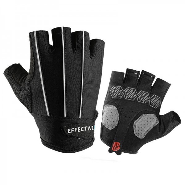 Motorcycle Half Finger Gloves Sport Riding Reflective Protective Outdoor Anti-skid