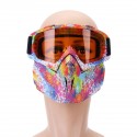 5 Colorful Len Flexible Goggles Glasses Face Mask Motorcycle Riding ATV Dirt Bike Security