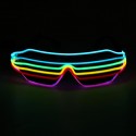 6 Colors LED Golwing Lighting EL Cold Light Glasses Eyewear Nightclub Party Goggles