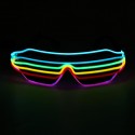 6 Colors LED Golwing Lighting EL Cold Light Glasses Eyewear Nightclub Party Goggles