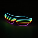 6 Colors LED Golwing Lighting EL Cold Light Glasses Eyewear Nightclub Party Goggles