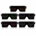 8 Modles LED Party Glasses Goggles Futuristic Eyes Shield Flat Top Shape Frame Mirrored 5 Colors