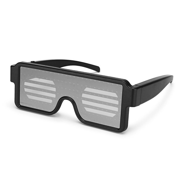 8 Modles LED Party Glasses Goggles Futuristic Eyes Shield Flat Top Shape Frame Mirrored 5 Colors