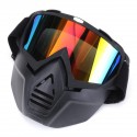 Anti Fog Eyewear Motorcycle Bike Full Face Mask Goggles Len Nose Helmet Shield