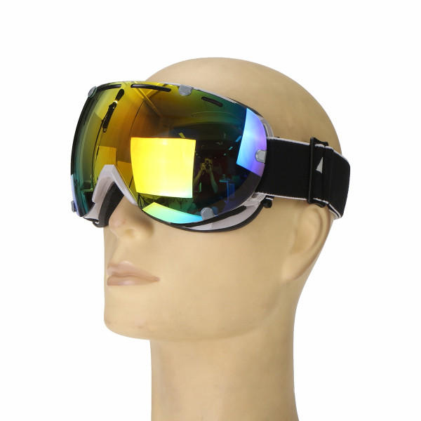 Anti Fog UV Colorful Lens Ski Motorcycle Goggle Outdooors Snow Snowboard Mountain Bike Glasses Eyewear