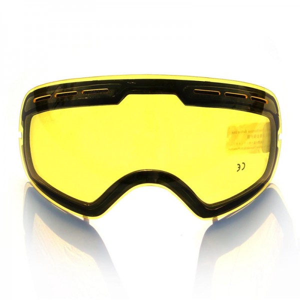 Original Brightening Lens For Ski Goggles Night Model GOG-201 Yellow Lens For Weak Light Tint Weather Cloudy