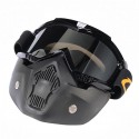 CG03 Windproof Dustproof Helmet Goggles With Removable Mask Mountain Bike Motorcycle Riding
