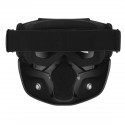 Detachable Modular Helmet Face Mask Shield Goggles Gray Lens Motorcycle Bike