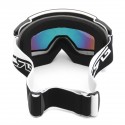 Double Lens Snowboard Ski Goggles Magnet UV Protection Anti Fog White Frame
