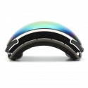 Double Lens Snowboard Ski Goggles Magnet UV Protection Anti Fog White Frame