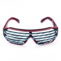 Dual Color EL Wire Cold LED Glow Glasses Lights Up Goggles Bar Party Shutter Halloween