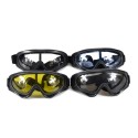 Motorcycle Retro Racing Goggles Wind Dust Proof ATV Sunglasses Black Frame