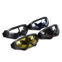 Motorcycle Retro Racing Goggles Wind Dust Proof ATV Sunglasses Black Frame