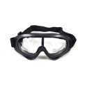 Motorcycle Retro Racing Goggles Wind Dust Proof ATV Sunglasses Black Frame