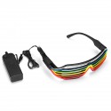 LED Glow EL Glasses Party Flashing Festival Neon Wire Bar Party Light Up Blink Goggles