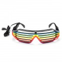 LED Glow EL Glasses Party Flashing Festival Neon Wire Bar Party Light Up Blink Goggles