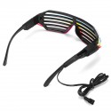 LED Glow EL Glasses Party Flashing Festival Neon Wire Bar Party Light Up Blink Goggles