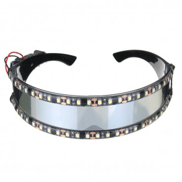 LED Motorcycle Glasses Cosplay Holiday Decoration Halloween Gift Festival Nightclub Stage Props