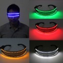 LED Motorcycle Glasses Cosplay Holiday Decoration Halloween Gift Festival Nightclub Stage Props