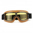 Motorcycle Flying Scooter ATV Goggles Helmet Glasses Goggles Yellow Frame