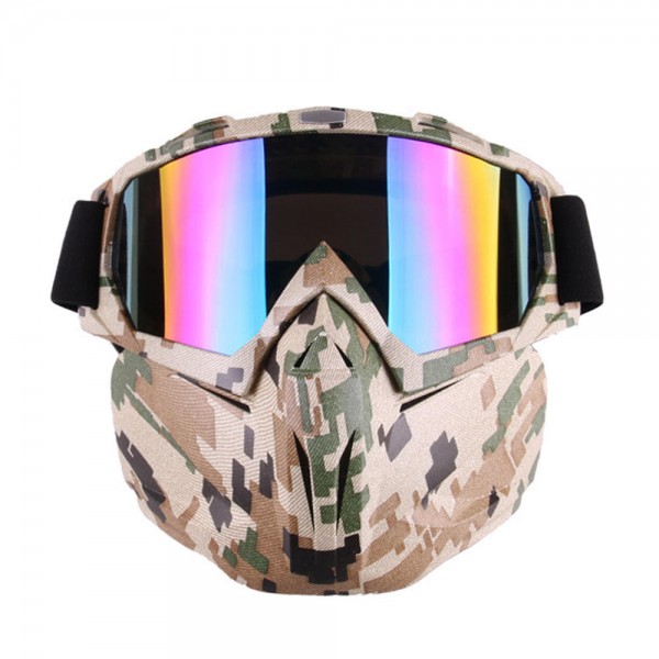 Motorcycle Goggles Motocross Off-road ATV Dirt Bike Eyewear Color Film Glasses
