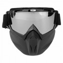 Motorcycle Goggles Skiing Skateboarding Motocross Detachable Full Face Antifog Helmet Mask Adult