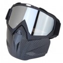 Motorcycle Goggles Skiing Skateboarding Motocross Detachable Full Face Antifog Helmet Mask Adult