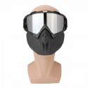 Motorcycle Goggles Skiing Skateboarding Motocross Detachable Full Face Antifog Helmet Mask Adult