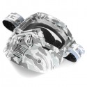 Motorcycle Helmet-in Goggles Clear Dark Grey Lens Detachable Modular Mask