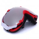 Motorcycle Spherical Anti Fog UV Dual Lens Grey Snowboard Ski Goggles Glasses Unisex